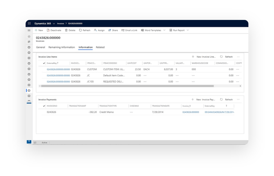 Sage for Dynamics 365