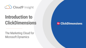 Clickdimension marketing module