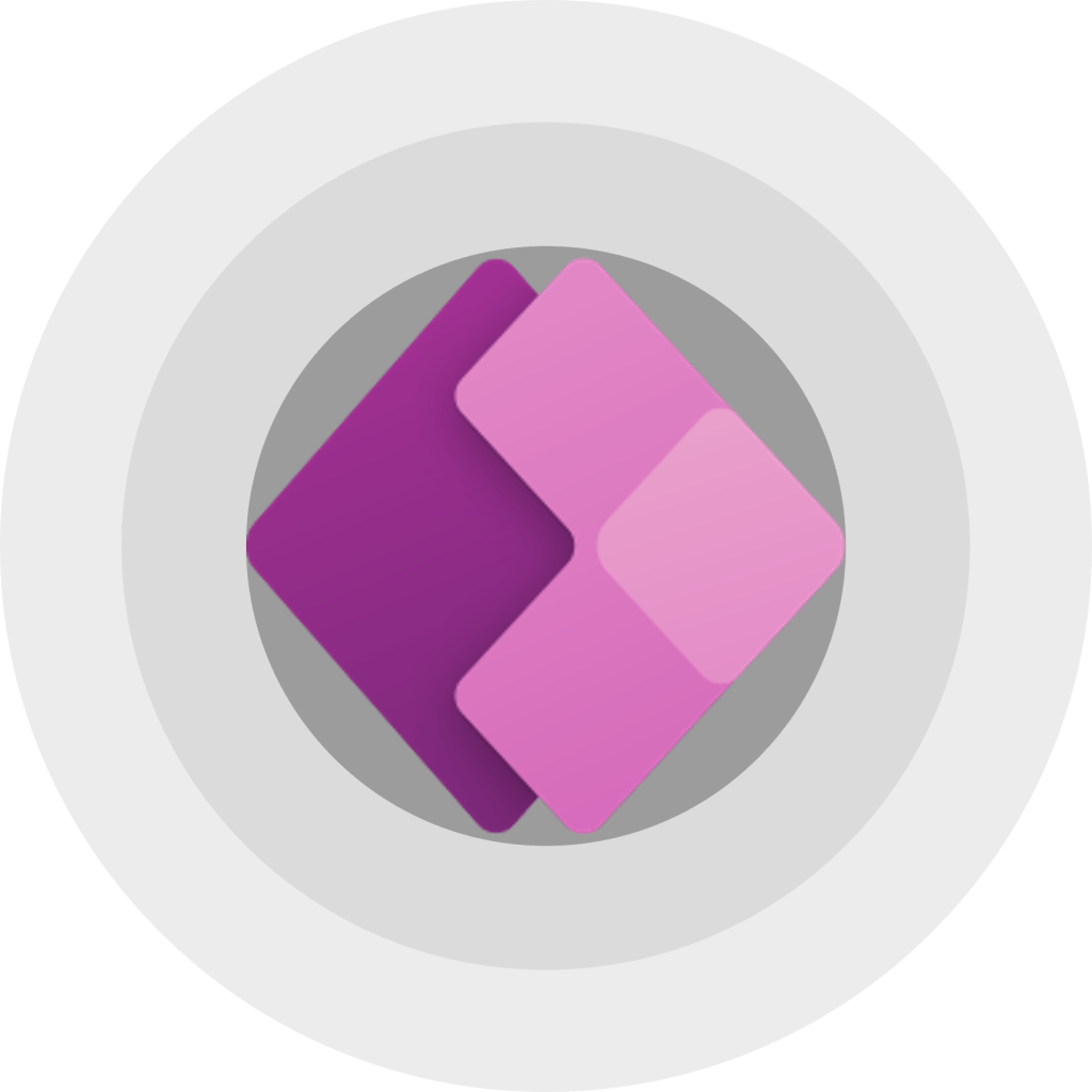 Power Apps logo in circles
