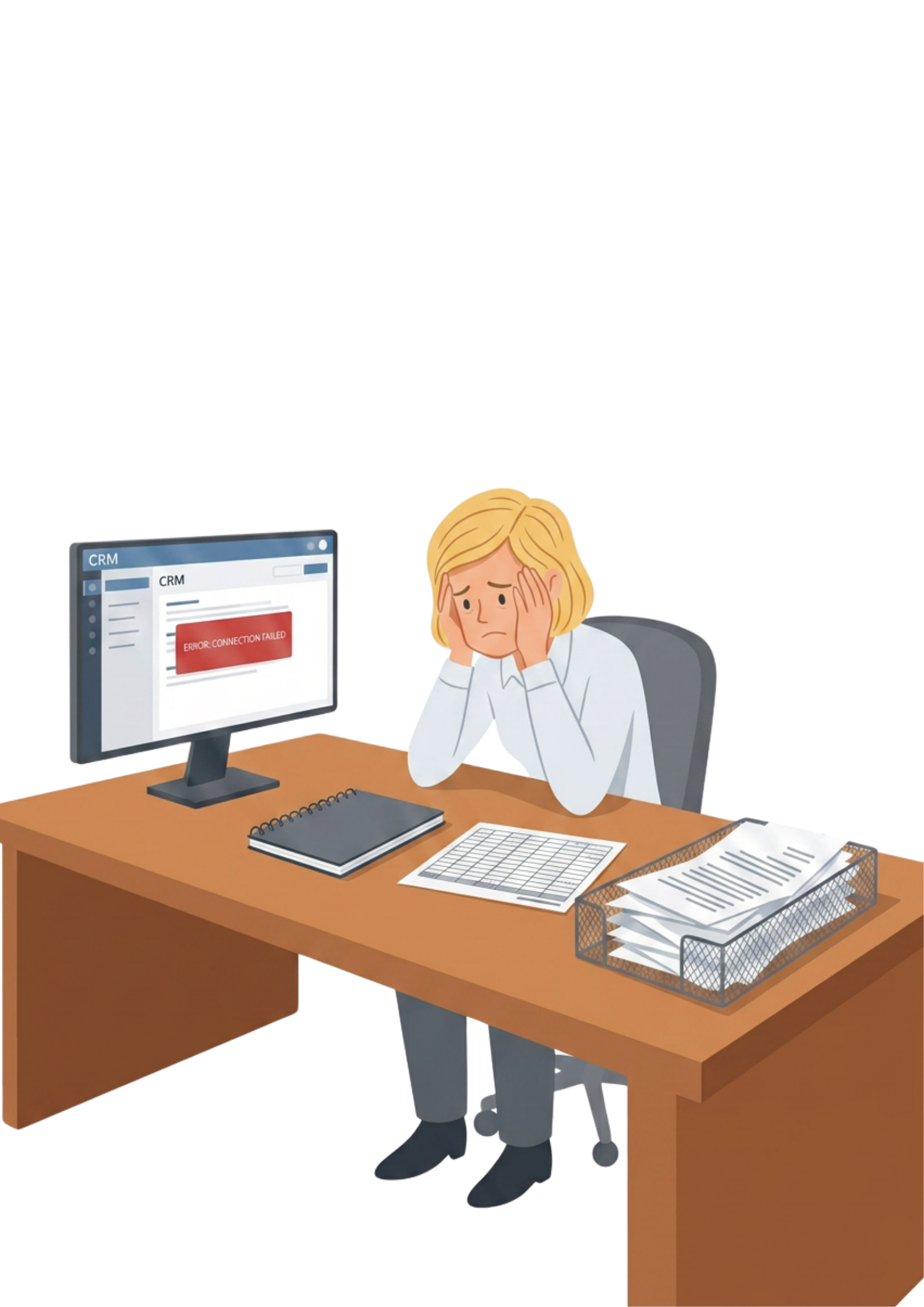 Cartoon CRM Failure Required vs Wanted Cartoon CRM Failure Required vs Wanted