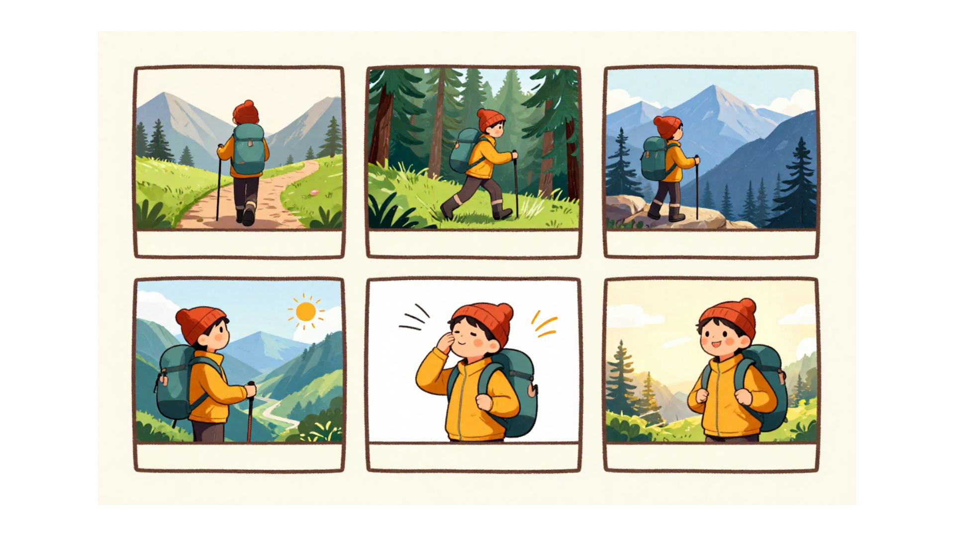 Mountain Hike Storyboard Mountain Hike Storyboard