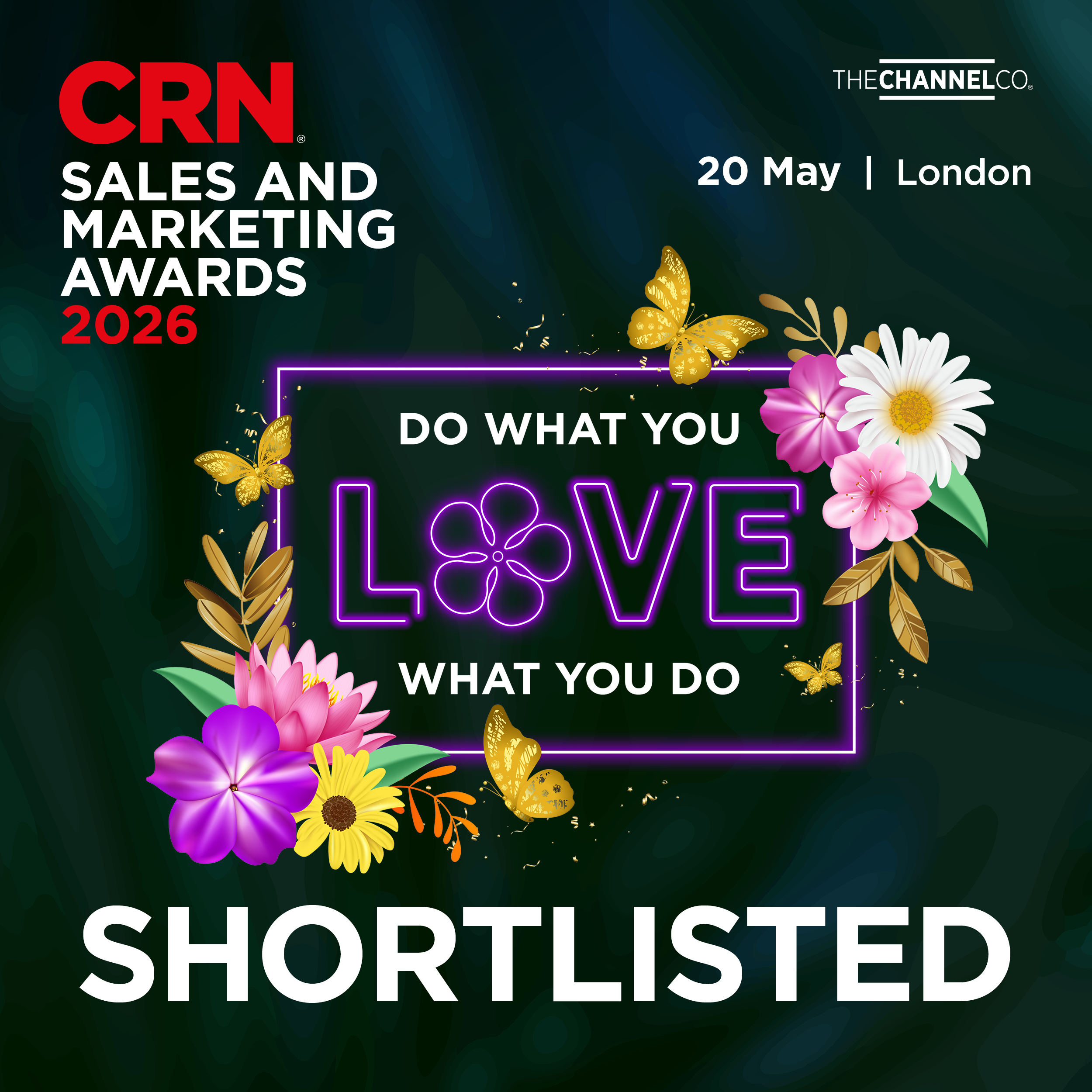 CRN Sales & Marketing Awards 2026 Finalist – Event Banner