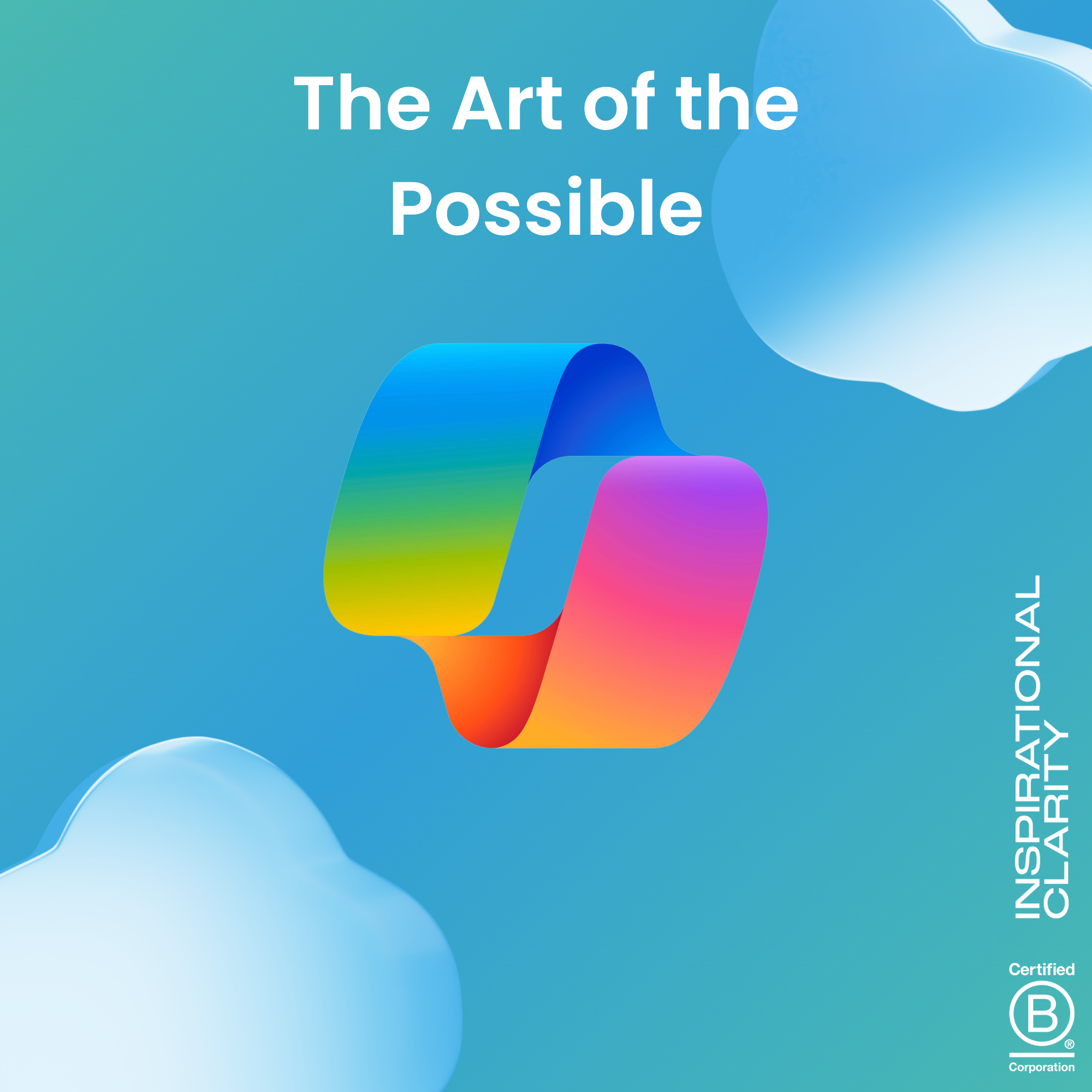 The Art of the Possible - Microsoft 365 Copilot event graphic with the Copilot logo
